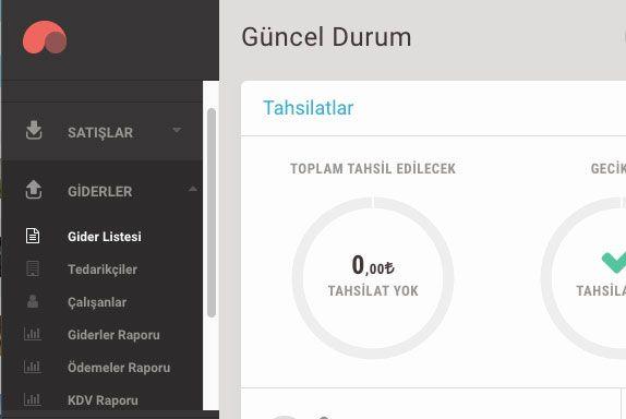 Paraşüt gelir gider takibi